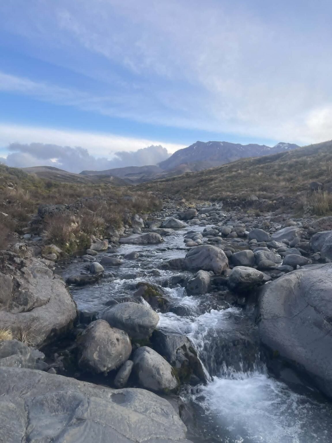 A clear river in the New Zealand mountains